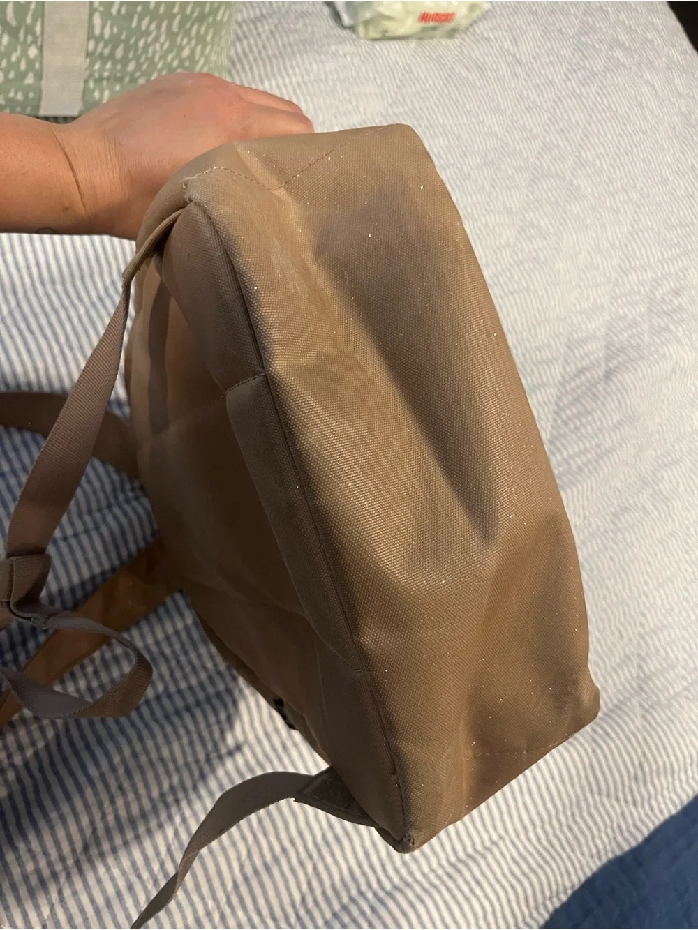 Herschel tan mini backpack